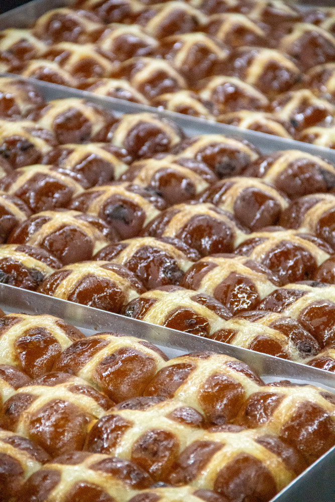 Hot Cross Buns at LaManna Essendon Fields Baked Daily 10am