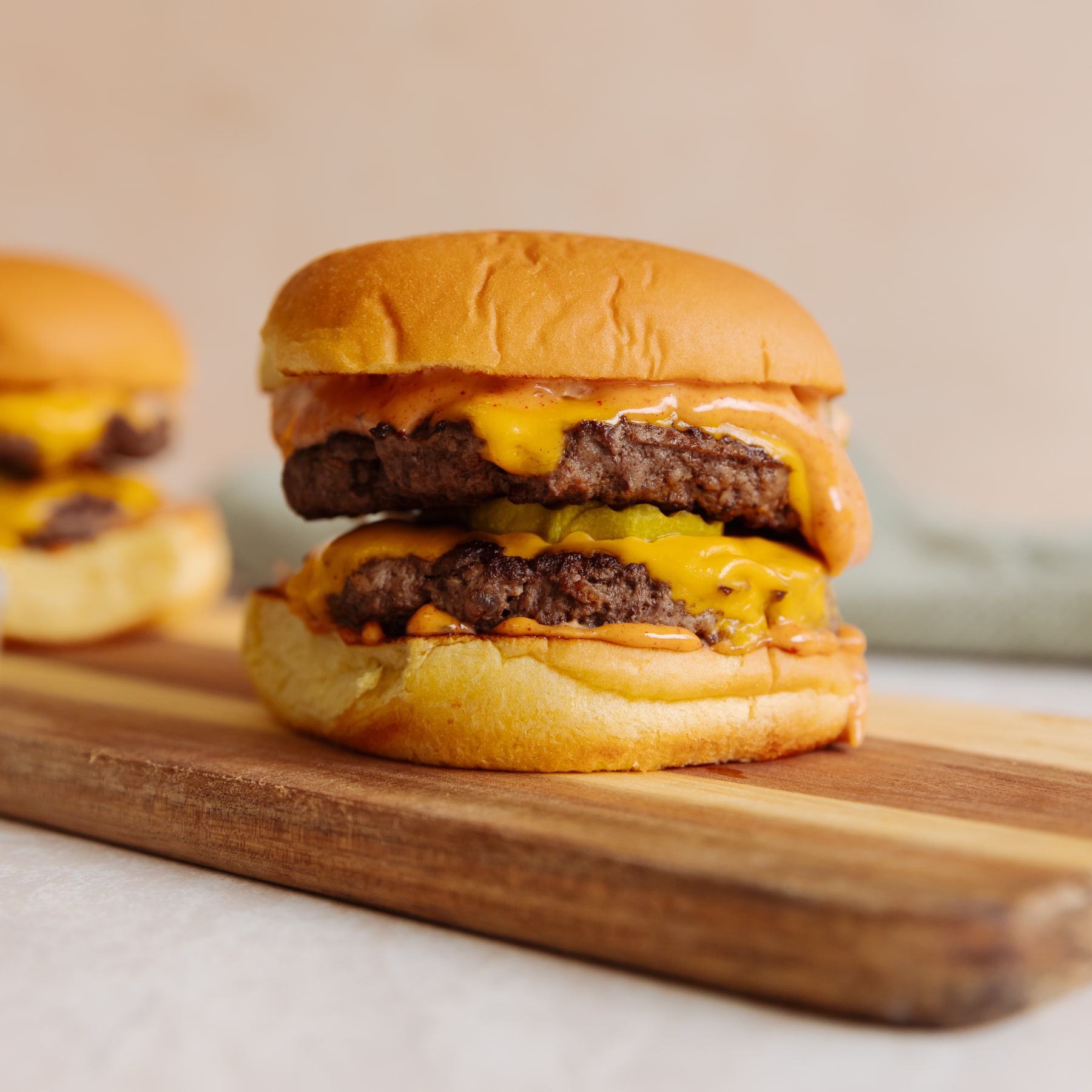 Double Cheeseburger with beef recipe from LaManna
