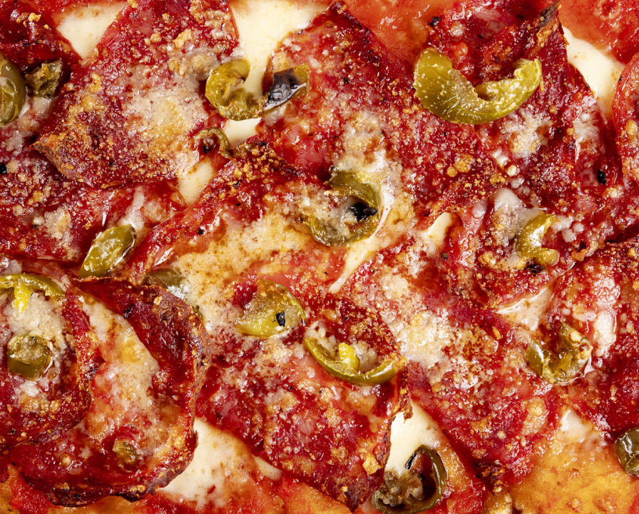 fornoria Pizza al taglio closeup at lamanna essendon fields