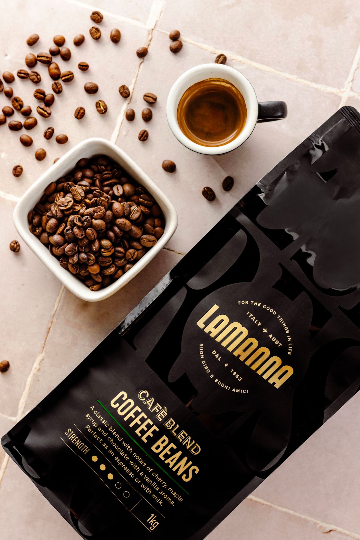 lamanna coffee beans whole 1kg size national coffee day