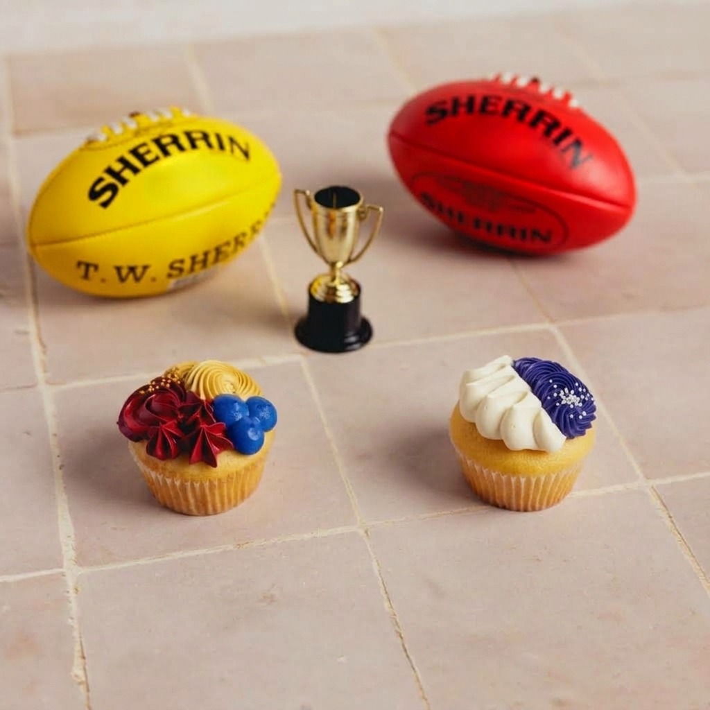 afl grand final cupcakes