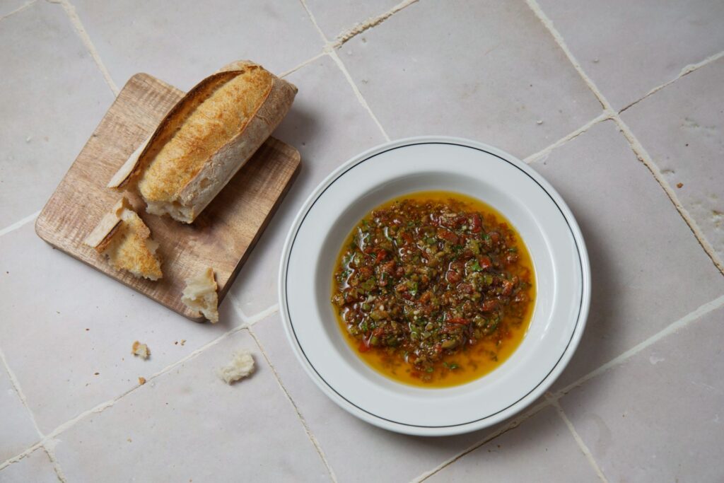 loaded Mediterranean dipping oil