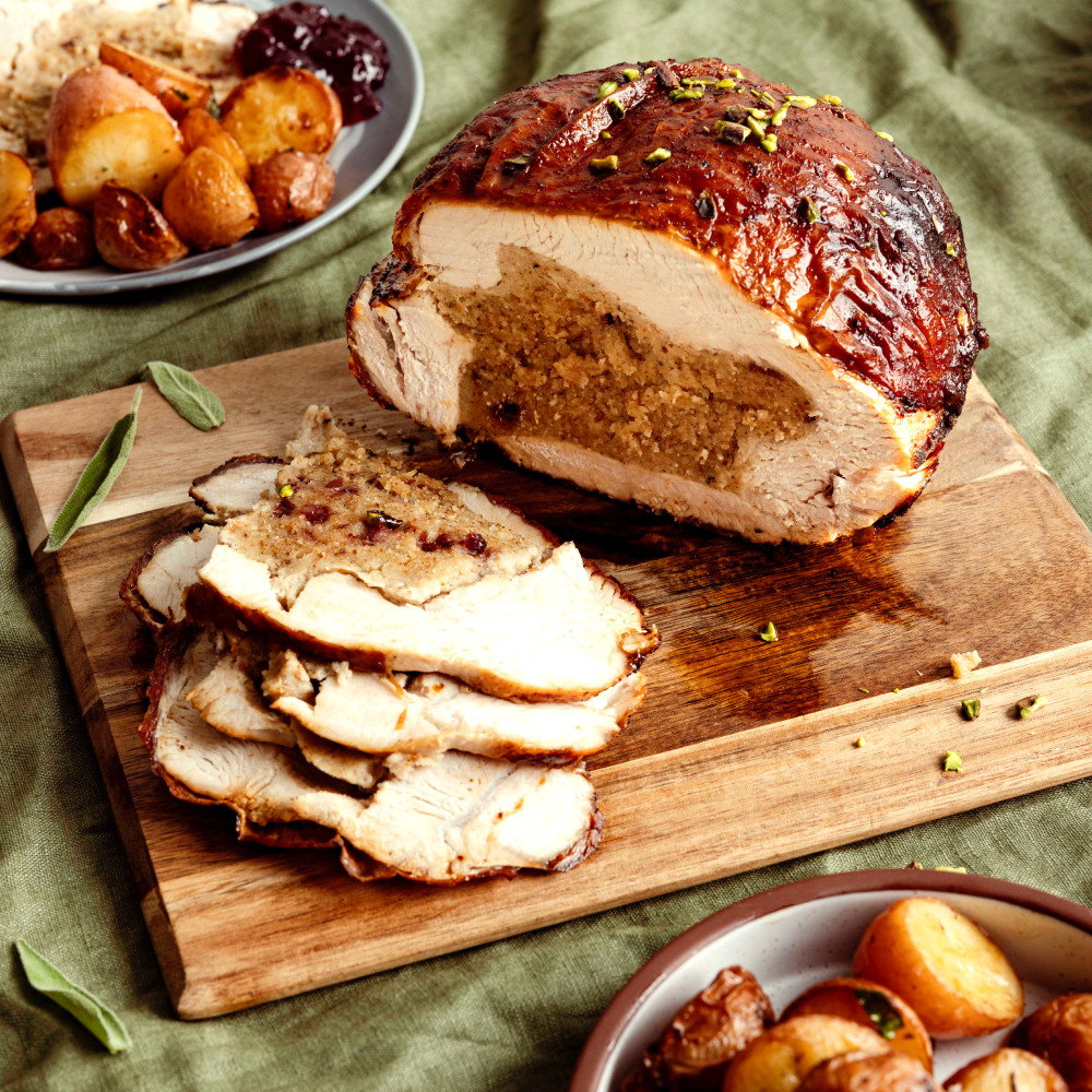 Christmas at LaManna Turkey Sliced Open