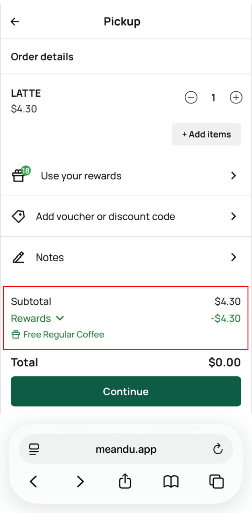 mangia members rewards on me&u