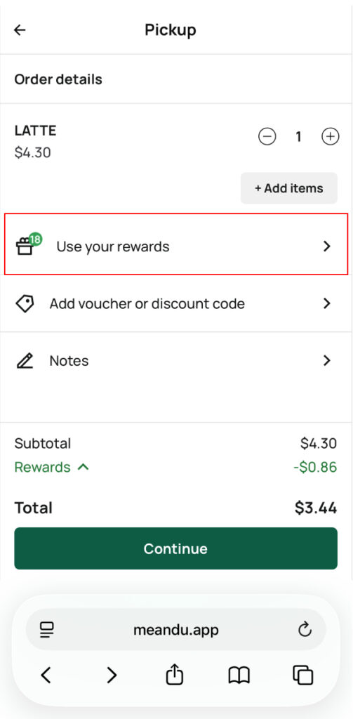 mangia members rewards on me&u