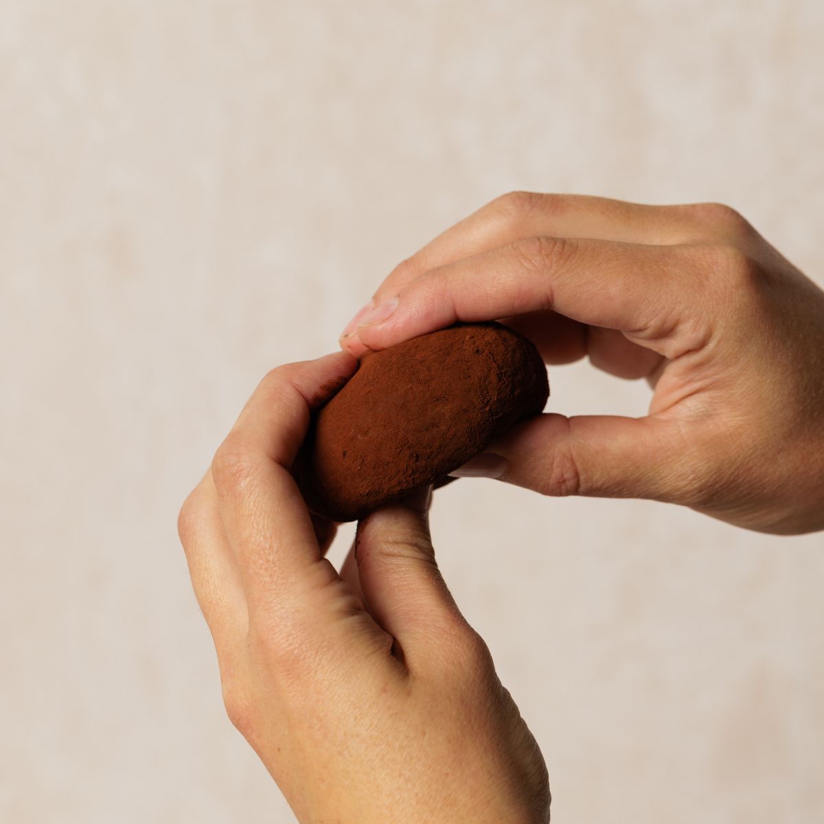 dubai chewy cookie holding in hands