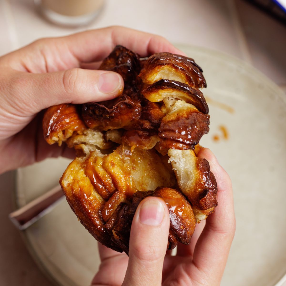 crossetta croissant with cinammon caramel