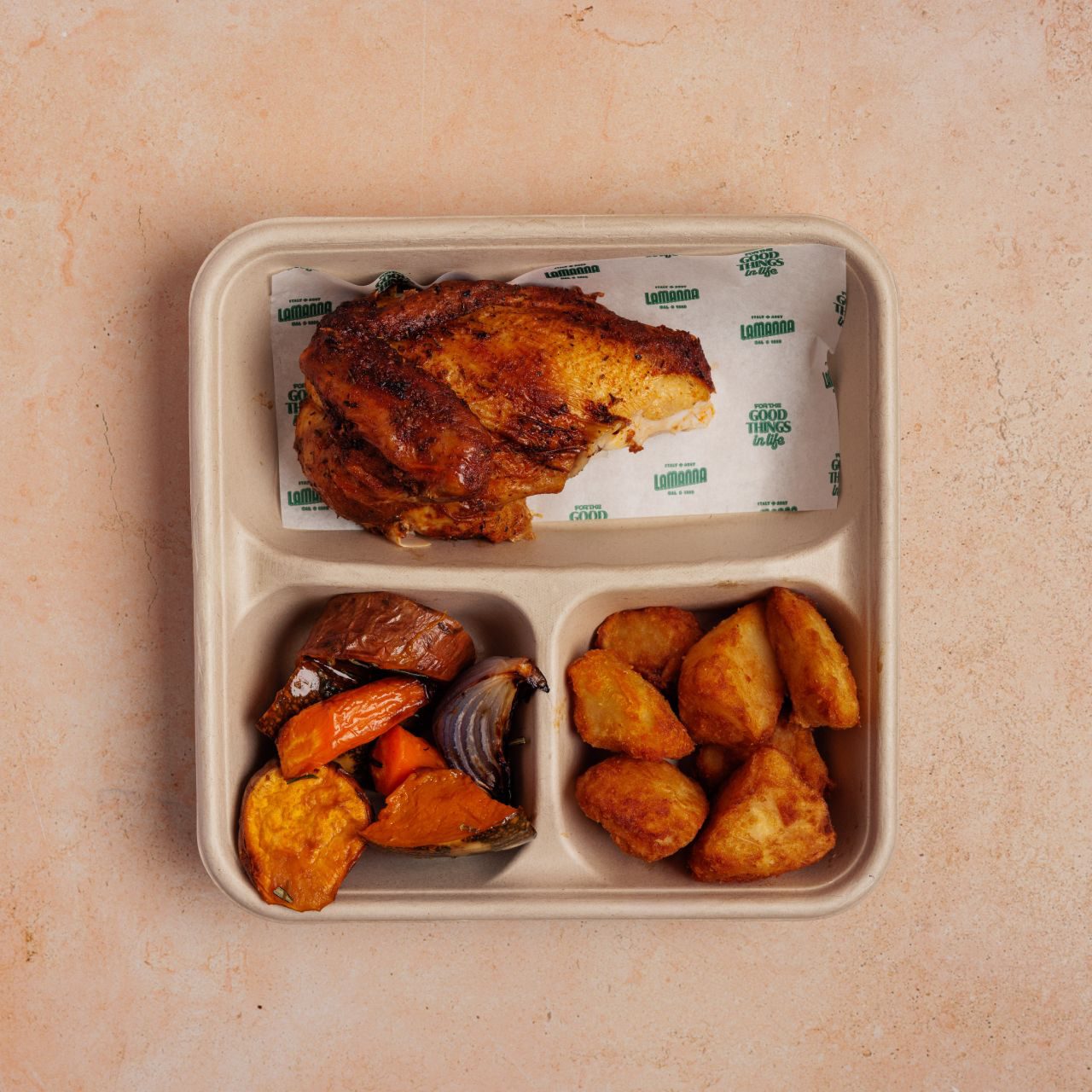 build your pack quarter chicken potatoes roast vegetables