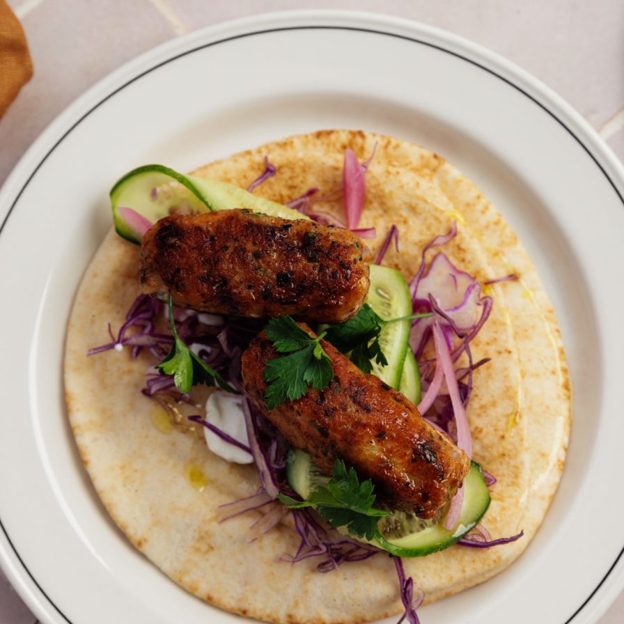 fish kofta recipe from lamanna supermarket on flat bread