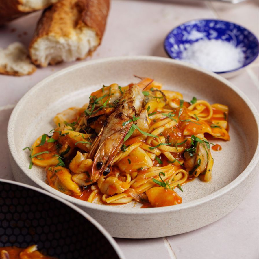 linguine seafood marina recipe