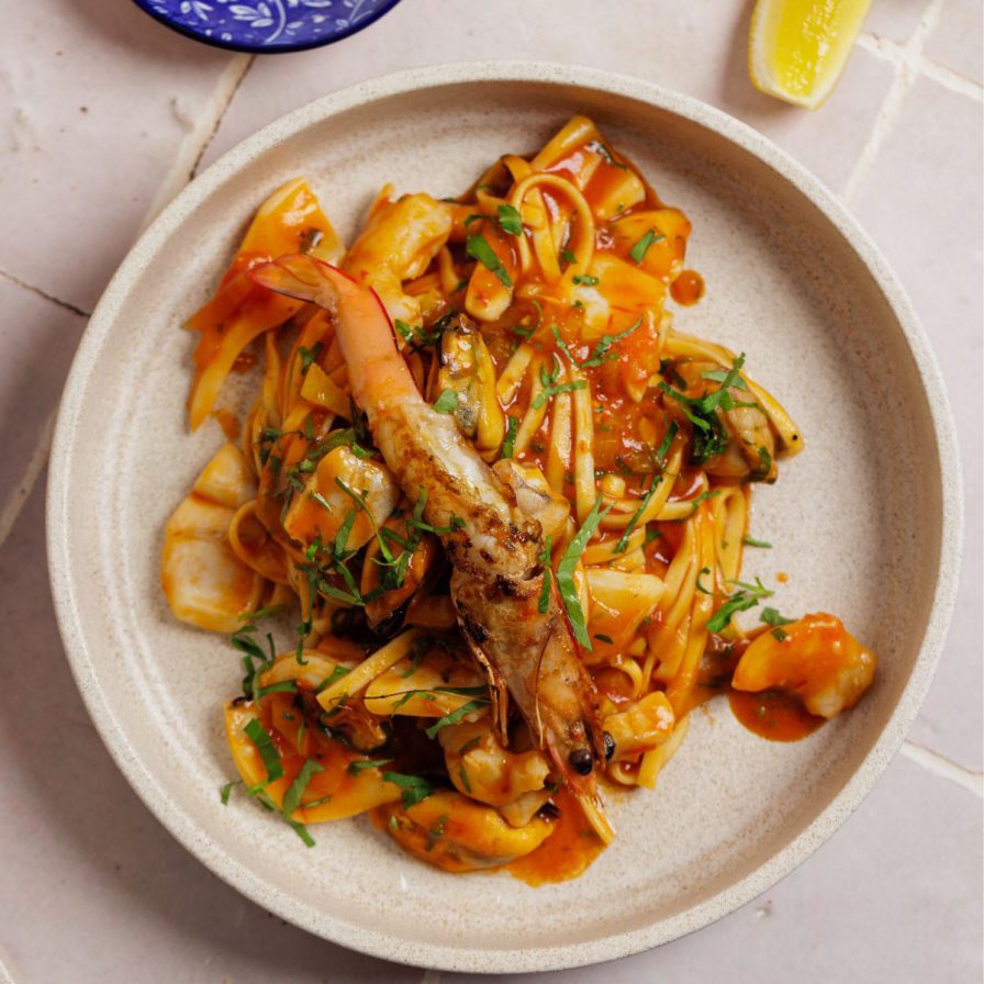 linguine seafood marina recipe