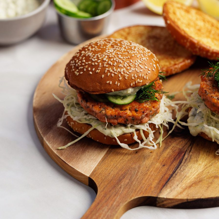 salmon burger recipe