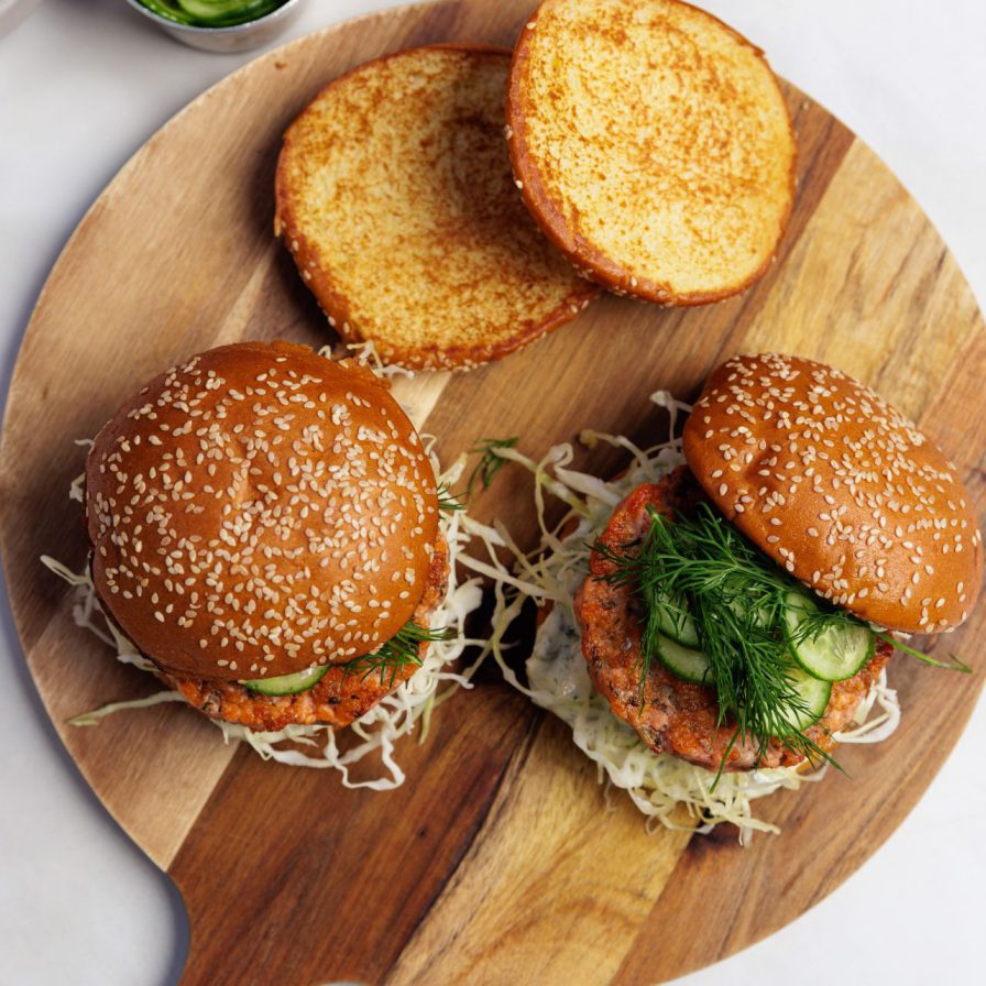 salmon burger recipe