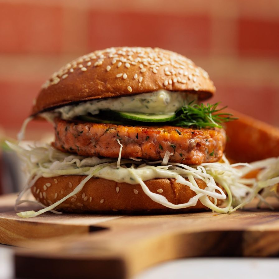 salmon burger recipe